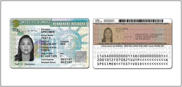 green card lasercard