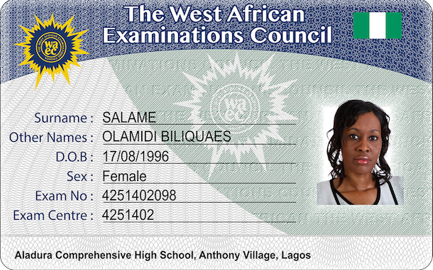 waec card HID 1