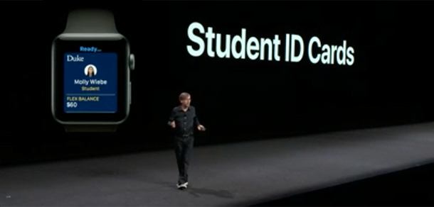 Apple student ID launch with Blackboard