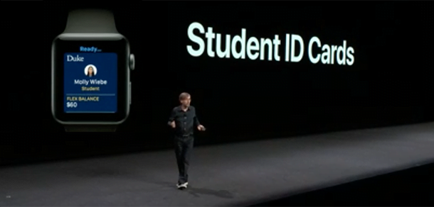 apple watch student id 1