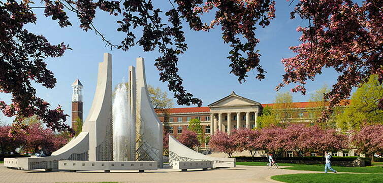 Purdue fountain 1