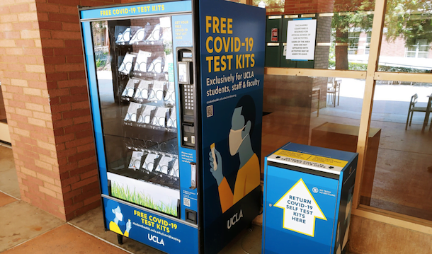 UCLA student goes viral with COVID test vending machine video