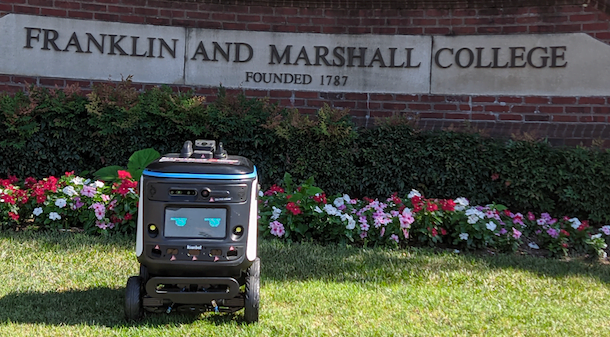 Franklin & Marshall adds food delivery robots from Kiwibot