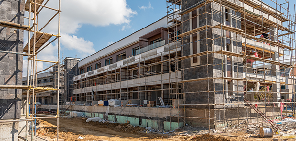 Dorm under construction