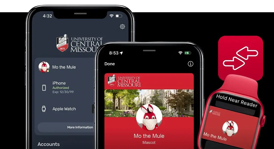 University of Central Missour mobile credentials