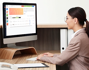 woman at computer
