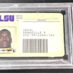 Shaquille O'Neal student ID card