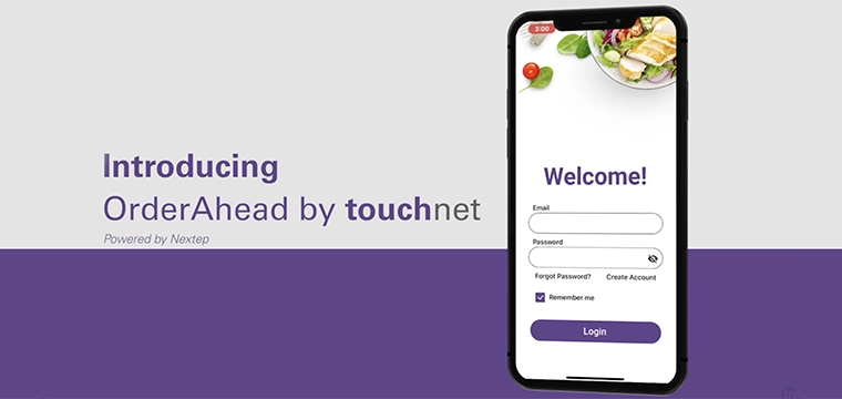 TouchNet OrderAhead mobile app screen