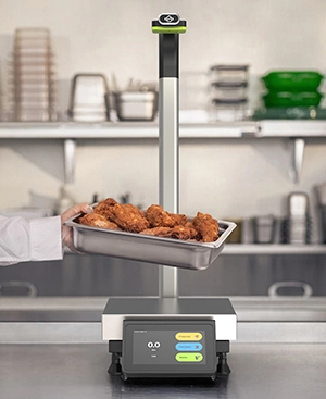 StreamLine's AI-powered scales give dining operators insight into production volumes and food waste.