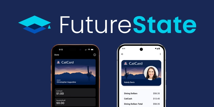 FutureState logo with mobile credentials
