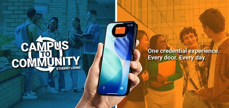 Allegion off-campus student housing banner