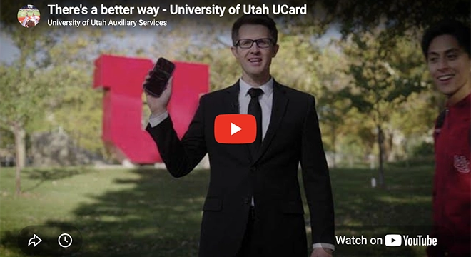 University of Utah UCard video intro screen