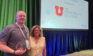 Bryon Buchmiller, University of Utah, receives the 2026 NACCU Best Video Award
