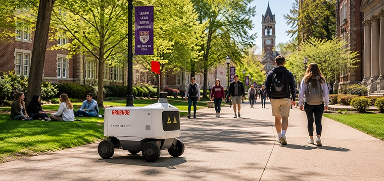 Bowling Green Avride robots navigate campus