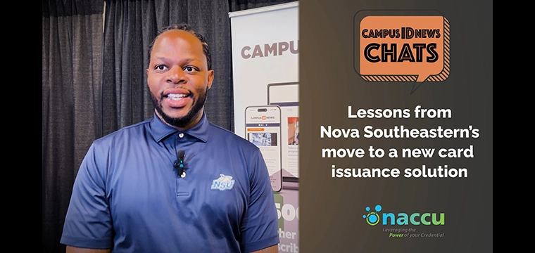 Titus Johnson from Nova Southeastern University at an interview