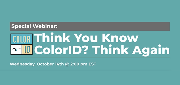 Promo banner for ColorID webinar