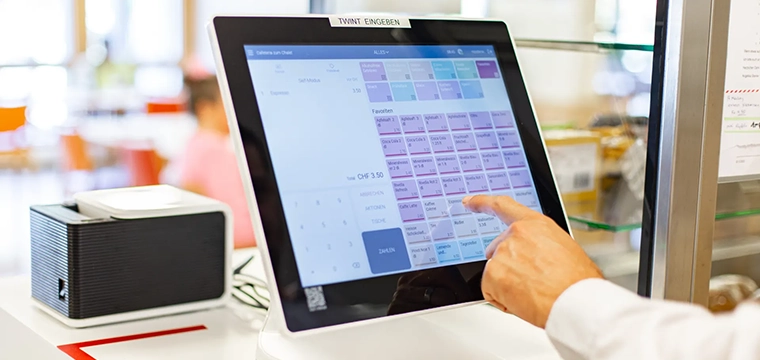 POS screen for meal plan from SECANDA